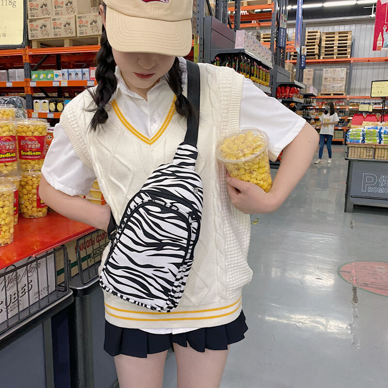 Man Borst Zak Japanse Harajuku Grote Capaciteit Canvas Tassen Koreaanse Ins Retro Alle-Match Mode Meisje Messenger Bag