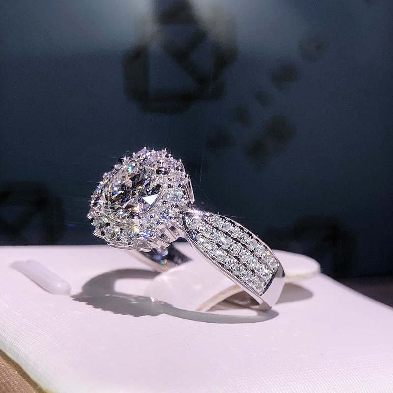 Модные кольца, серебряные ювелирные изделия для женщин, кольцо с драгоценным камнем, украшения, свадебные обещания, оптовая продажа