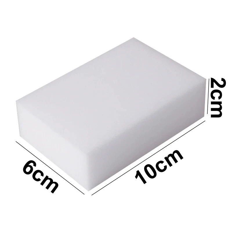 100pcs/Lot Magic Sponge Eraser White Melamine Sponge for Dishwashing Kitchen Bathroom Office Cleaner Cleaning Tools 100*60*20mm