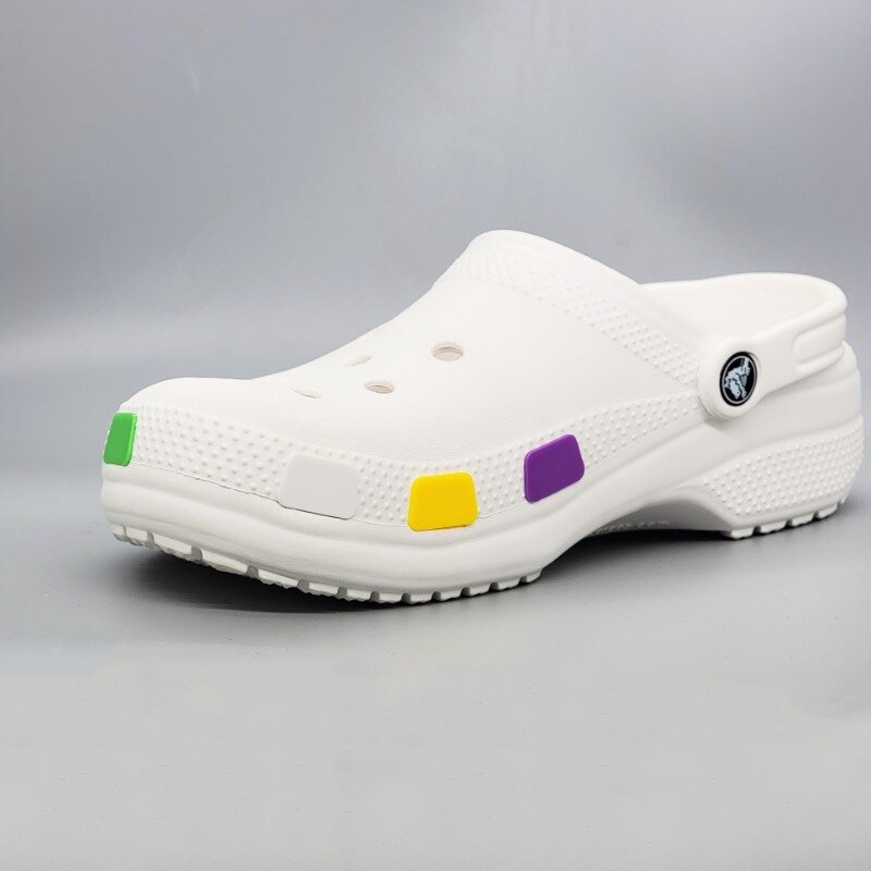 14 szt. Dziurki dekoracja butów świecące kolorowe klocki klamra do butów odpinane DIY kreatywne sandały akcesoria dla dzieci prezent dla dorosłych