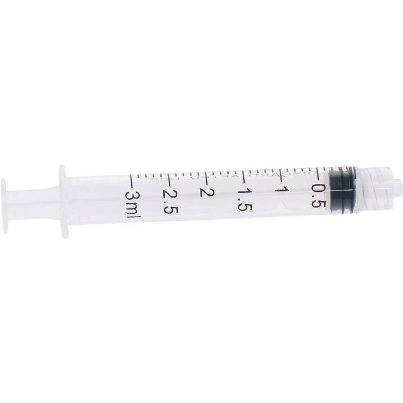 1/100 buah alat suntik Luer Lock Syringes tanpa jarum plastik Sampler 3ml jarum suntik hidroponik nutrisi