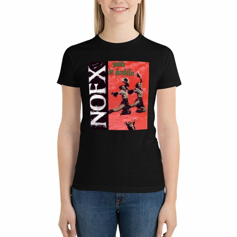 NOFX camiseta PUNK IN DRUBLIC, ropa de anime, camisa con estampado de animales para niñas y mujeres