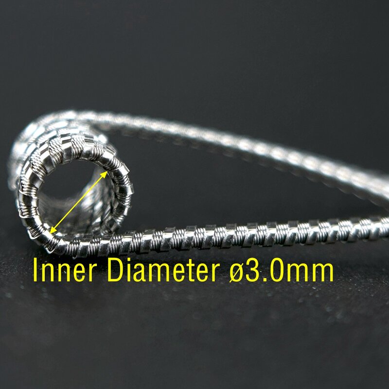 3mm Inner Hole PreBuilt D-L/DTL Springs Coil Fused Clapton Alien Premade Resistances A1 SS316L Ni80 Hand Tool Wire