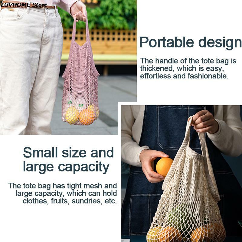 Reusable Grocery Produce Bag Colorful Fruit Vegetable Bags Net Bag Produce Washable Mesh Bags Kitchen Storage Bags Toys Sundries