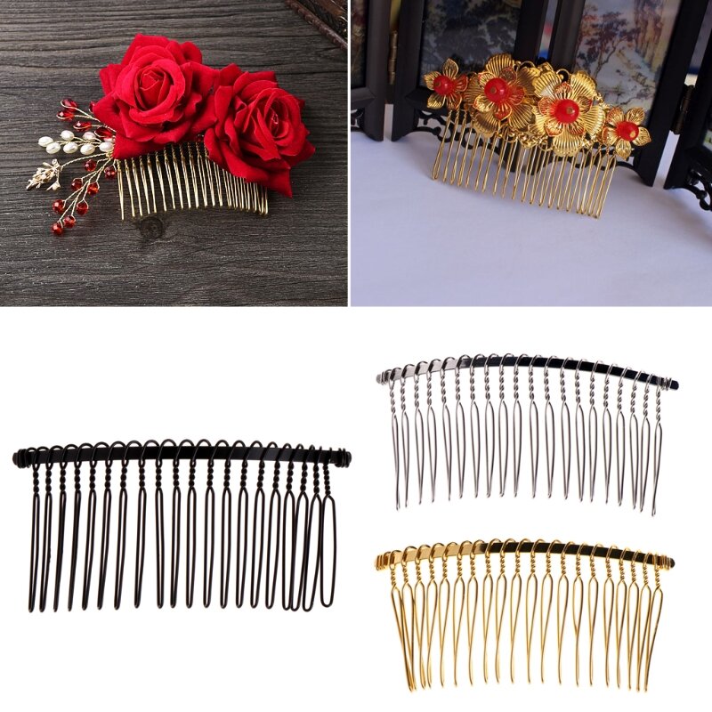 Praktische leere Haarspange aus Metall zum Selbermachen, Hochzeitsschleier, seitliche Haarspange für Mädchen und Frauen