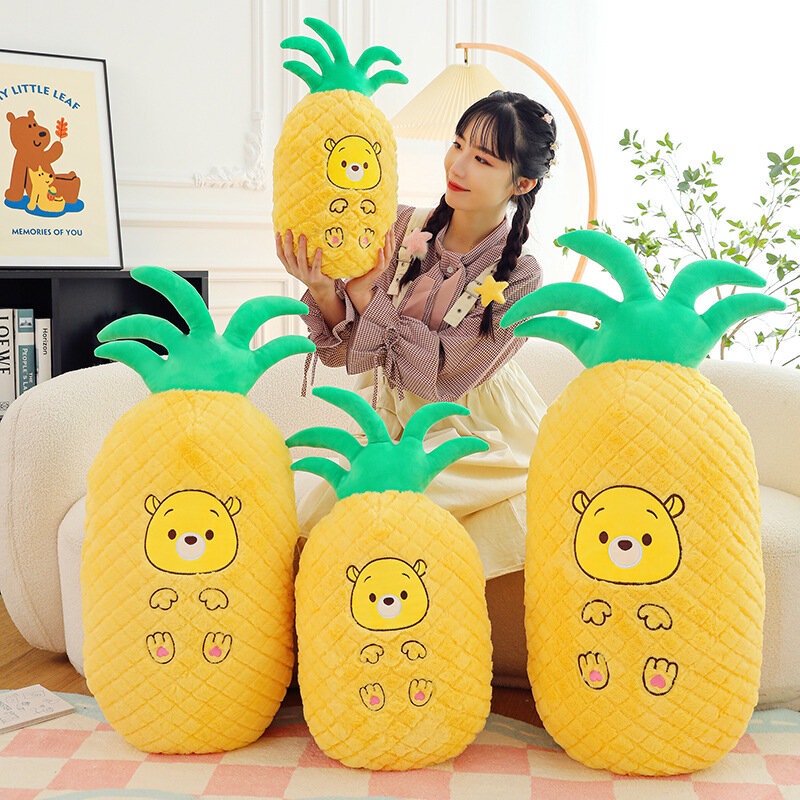 50/70/90/110cm lucu nanas mewah bantal lempar mainan lembut Kawaii boneka tanaman hewan beruang bantal Anime dekorasi kamar