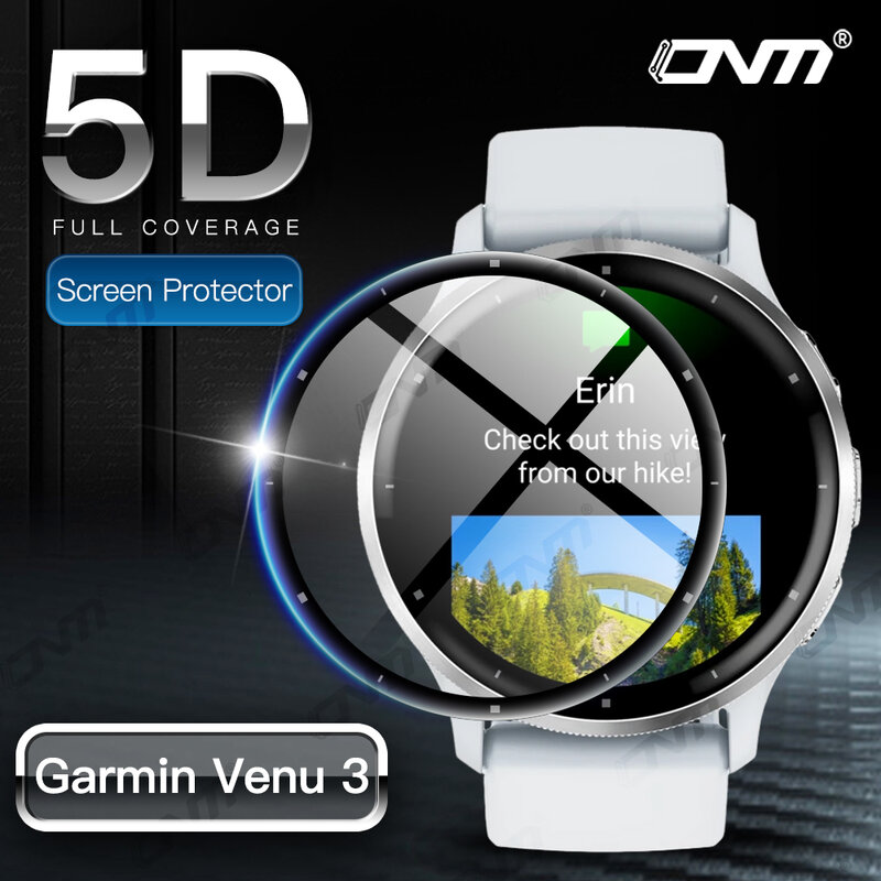 5D Protective Film for Garmin Venu 3 3S Screen Protector Anti-scratch Film for Garmin Venu 3 Screen Protector (Not Glass)
