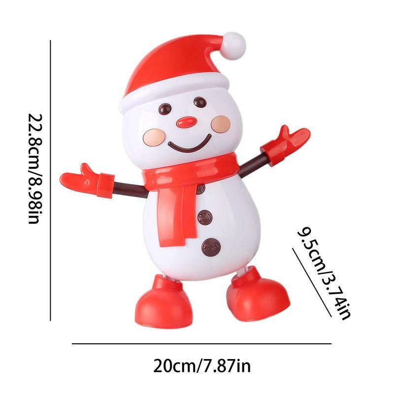 Electric Dancing Toy Portable Standing Santa Twerking Toy Multifunctional  Christmas Ornaments Great Festival Gift for Children