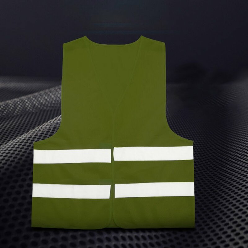 1Pc Car Reflective Vest Traffic Safety Vest Car Emergency Reflective Strip High Visibility Fluorescent Outdoor Safety Clothing