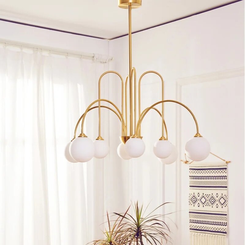Italian LED Pendant Lamps Living Room Bedroom Hanging Light Shop Restaurant Ceiling Chandelier for Room Decor