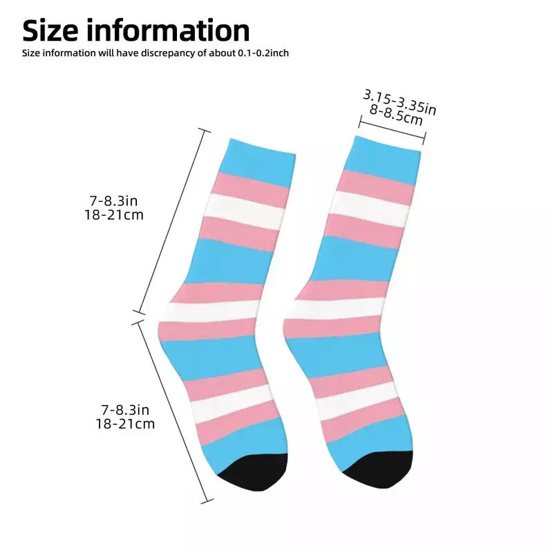 Трансгендер флаг ЛГБТ гордости носки Harajuku Высокое качество чулки всесезонные длинные носки аксессуары для мужчин женщин Подарки