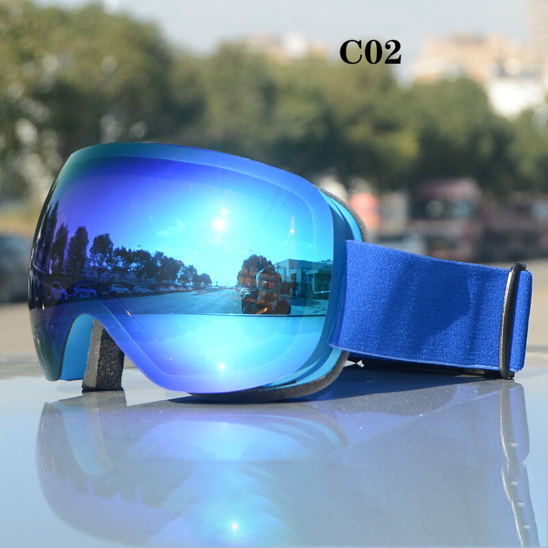 Gafas de esquí de doble capa antivaho, película REVO esférica grande recubierta, UV400, Cocard, gafas para miopía, HX12, no porosas, 2024