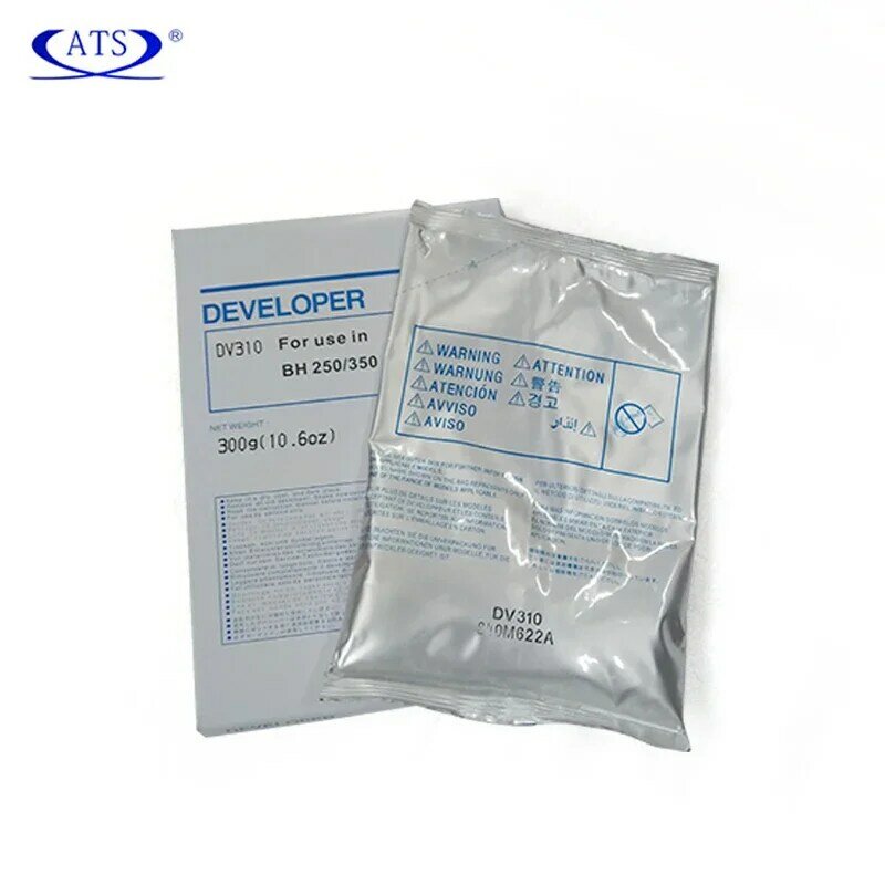 1pc dv310 dv 310 dv-310 schwarz develpoer pulver für konica minolta bh 250 350 bh250 bh350 kompatible kopierer ersatzteile