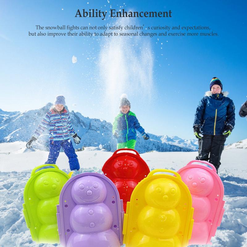 Duck Shape Snow Ball Maker Tool para meninos e meninas, molde grande, fofo, engrossar, crianças, adultos