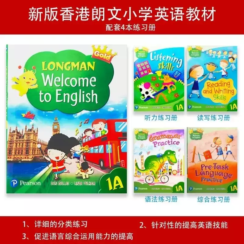 5 Boek Nieuwe Editie Van Hong Kong Longman Basisschool Engels Leerboek Langman Welkom Bij Engels Verhalenboek Educatief Speelgoed
