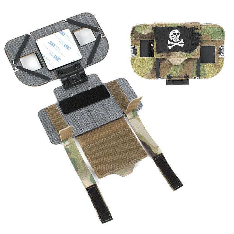 Tactical Vest Navigation Board para Airsoft Paintball, telefone de peito dobrável, Molle Holder, THORAX LV119, FCPC