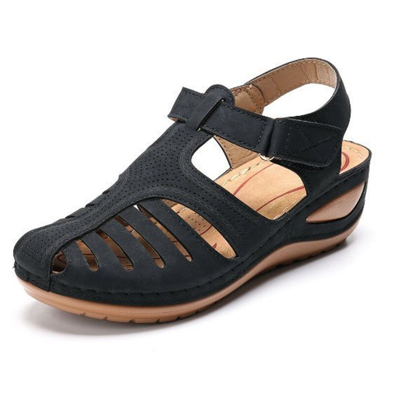 Sandalias ortopédicas De primera calidad para Mujer, zapatos planos con suela suave, vulcanizados, para playa y juanete, novedad