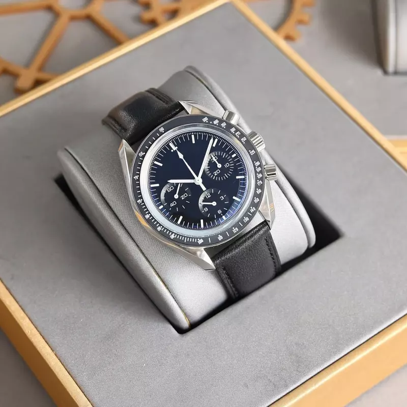 2024 nuovo orologio da uomo meccanico tempo di viaggio cinturino in pelle impermeabile stile Business moda orologio automatico di lusso