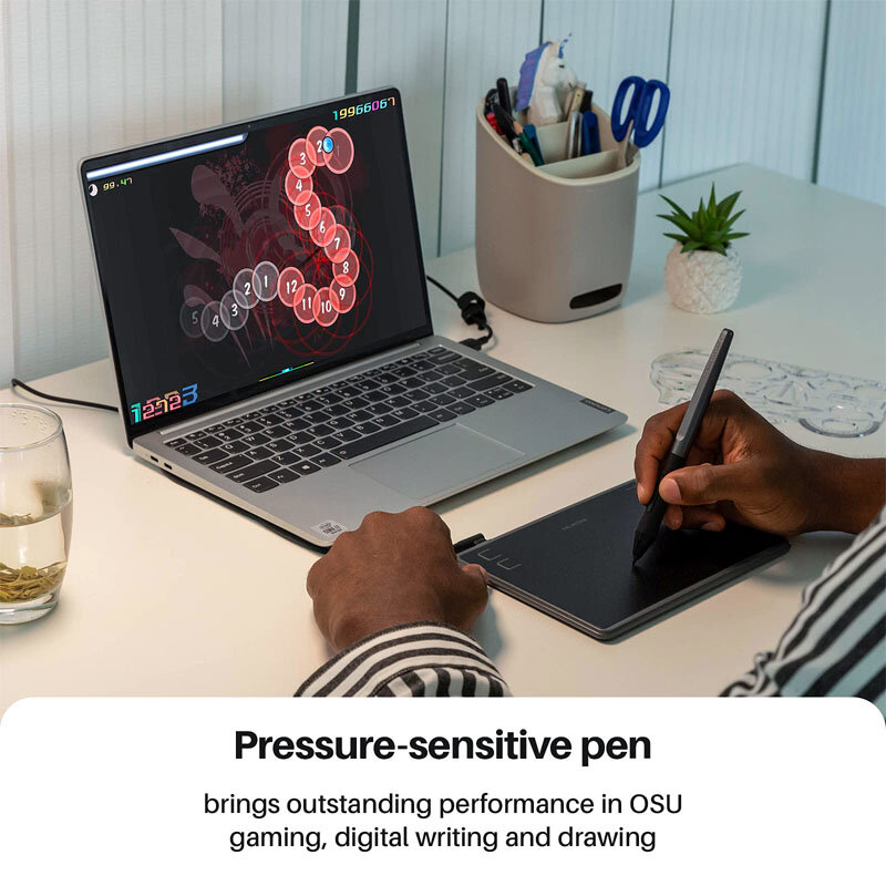 Huion H430P Digitale Tabletten Micro Usb Handtekening Grafische Tekening Pen Tablet Osu Game Batterij-Gratis Tablet Android Mac Windows