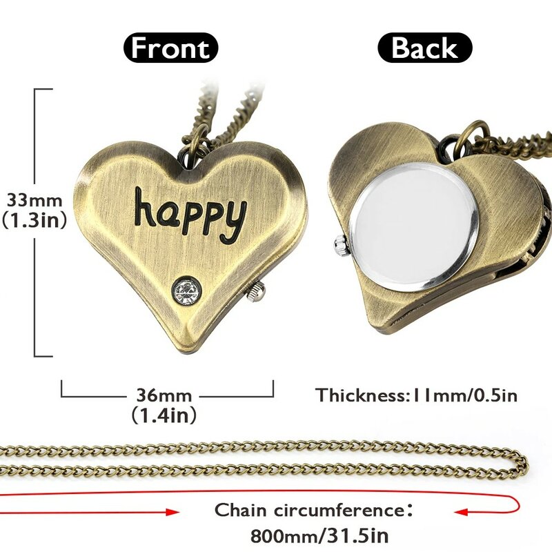 Популярные карманные часы в стиле ретро для мальчиков и девочек, карманные часы в форме сердца с отверстиями, подвеска-ожерелье, подвеска на грудь
