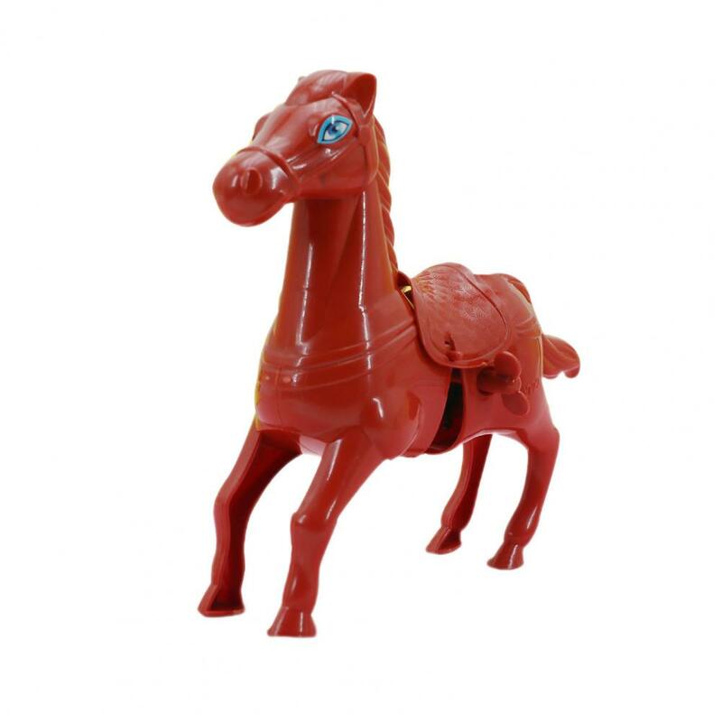 Wind-up Horse Toy Vivid Wind-up Toy realistico a forma di cavallo Wind-up Toy per bambini nessuna batteria richiesta animale per bambini per ragazzi