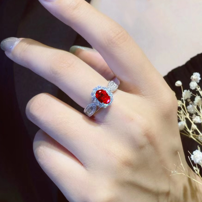 แหวนแฟชั่นสีเงิน925สำหรับผู้หญิงเครื่องประดับอัญมณีสำหรับงานแต่งงานแหวนขายส่ง