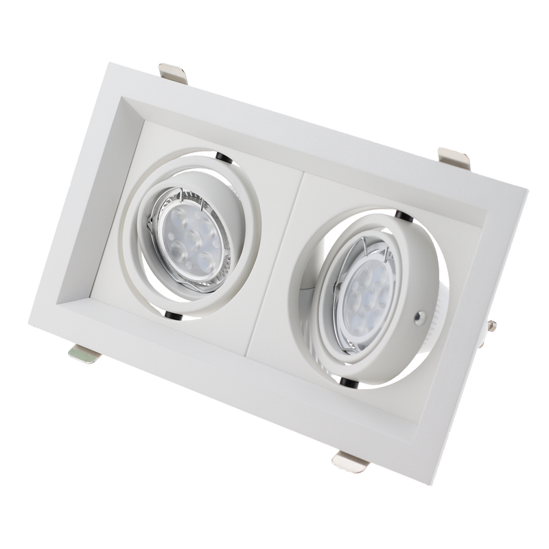 Telaio per faretti al dettaglio a soffitto da incasso a LED da incasso commerciale regolabile di alta qualità