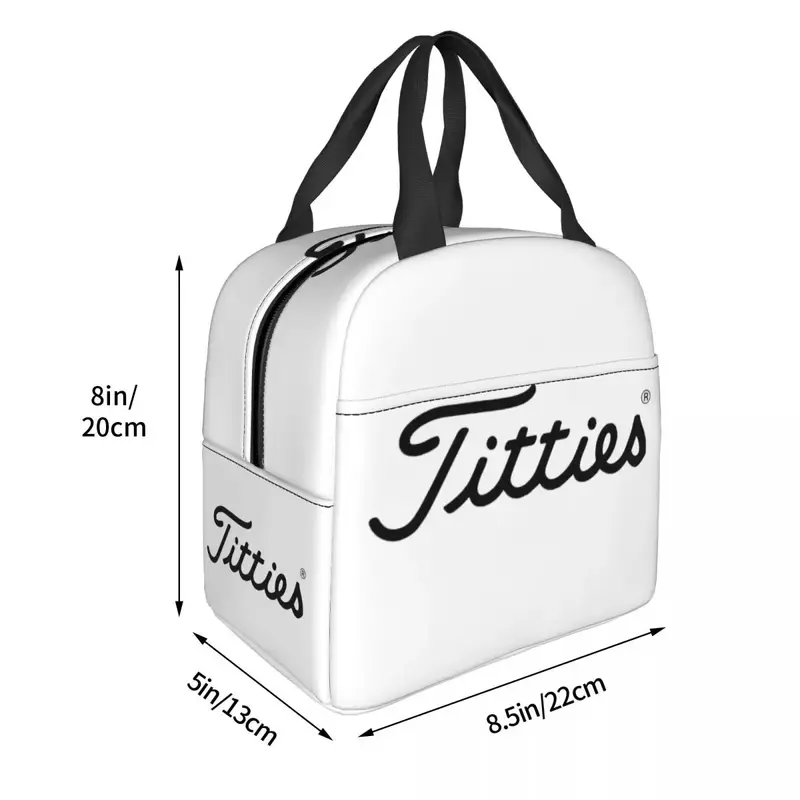 تي-تيتيتيز جولف معزول صندوق بينتو ، حمل غداء محمول ، أكياس تنزة قابلة لإعادة الاستخدام ، مبرد ، حقيبة حرارية للنساء ، عمل