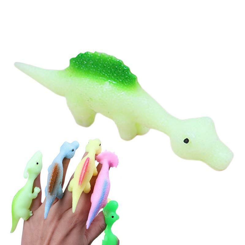 Lepka proca dinozaura imitacja zwierzęcia zabawka nowość kreatywny zabawny Vintage rozciągliwy latający dinozaur dla zwierząt