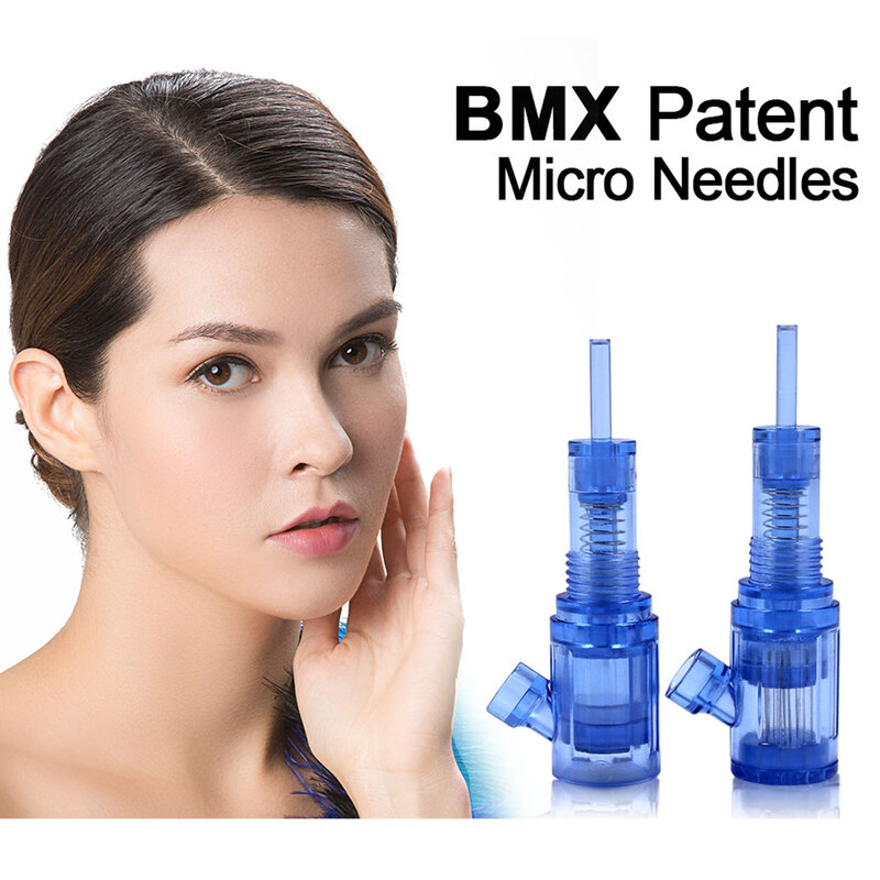 Agujas BMX microneturing para máquina de maquillaje permanente, cartuchos de Agujas para tatuaje, 12, 36, 42, Nano cuidado de la piel, crecimiento del cabello