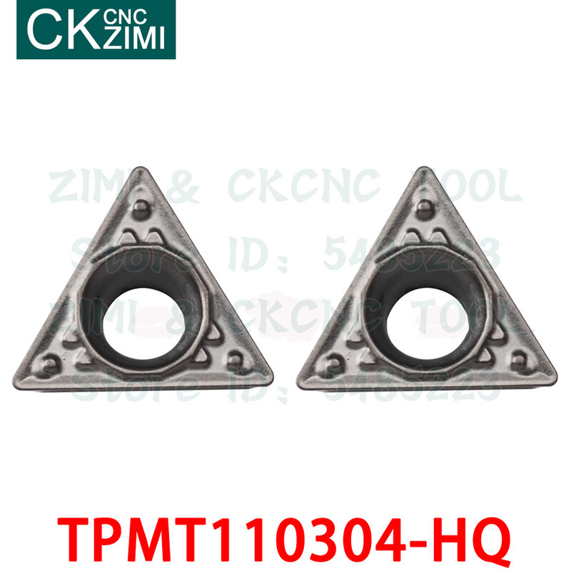 TPMT110304-HQ TPMT 110304 HQ inserti in metallo duro Cermet inserti per tornitura utensili tornio per metallo finitura CNC utensili TPMT1103 TPMT 1103 per acciaio