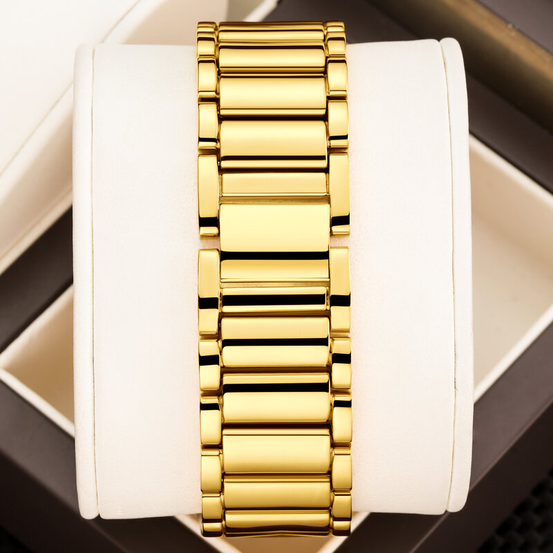 YaLaLuSi brand Men's watches Gold Luxury Bully Style Box Watch Breaker Ion Plating