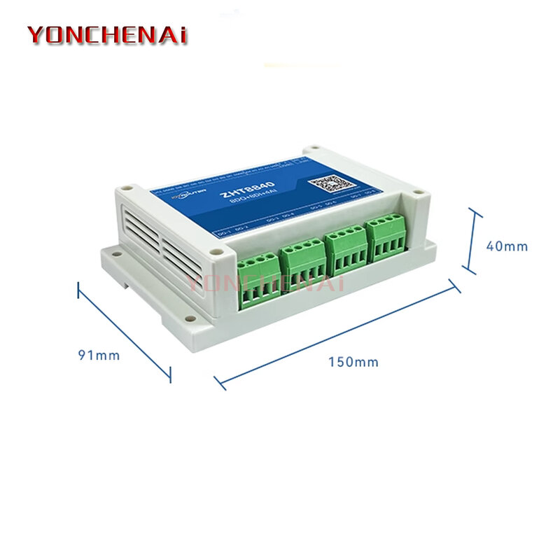 4 Ai 8 Di 8 Doen Analoge Digitale Ingangsuitgang Rs485 Ethernet Modbus Rtu Remote Io Controller Io Uitbreidingsmodule
