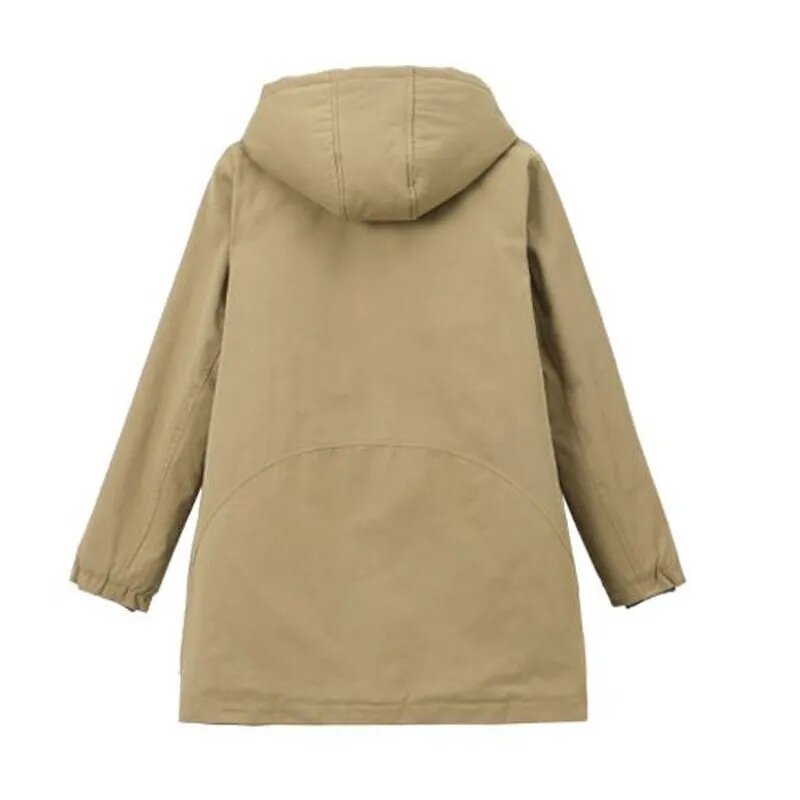 Veste d'Hiver en Coton pour Femme, Nouvelle Mode Coréenne, Manteau à Capuche, Optique Chaude, Vêtements Longs Décontractés, 2024