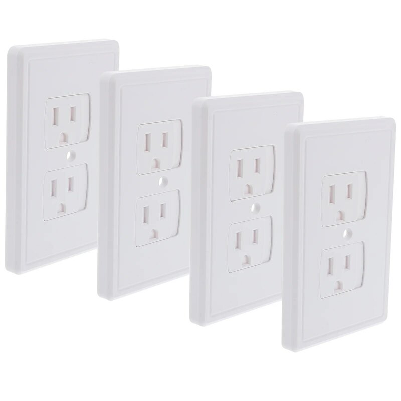 4 Pcs Socket Protection Cover Self- Closing Baby Proof Outlet Receptacle Electric Baby Proof Baby Proof Baby Proof Outlet Covers