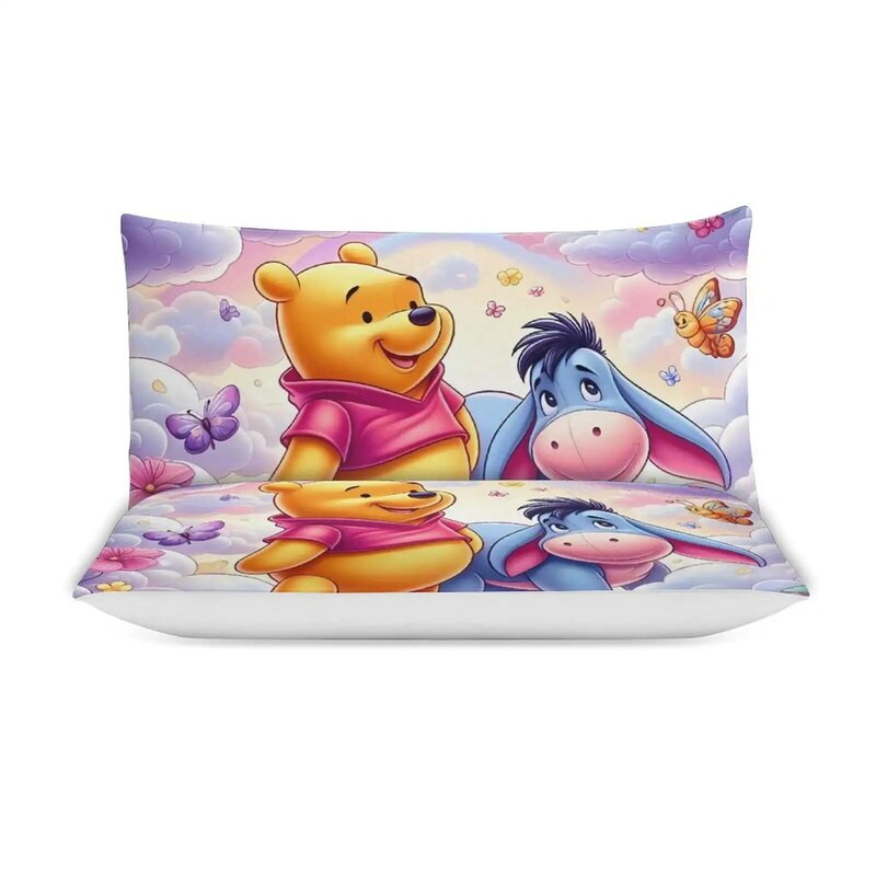 Winnie the Pooh Bett bezug Mikro faser Bettwäsche-Sets Tröster 1 Bett bezug und Kissen bezüge für Kinder Jungen Mädchen Schlafzimmer Dekor