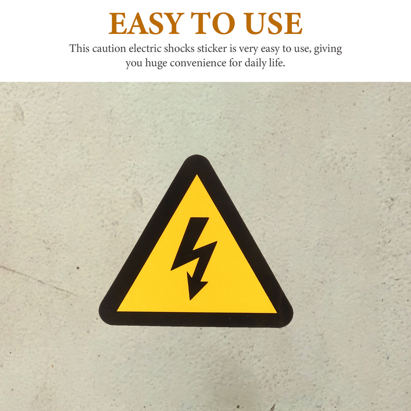 Etiquetas adhesivas de advertencia de piezas, etiqueta de advertencia de peligro para choques eléctricos, 30