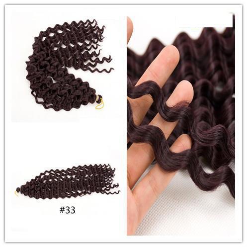 New African Crochet Hair Long Curly Wig Women's Color Gradient Dirty Braids 20 Inch Deep Wave Wig dirty Braid Deep Curls