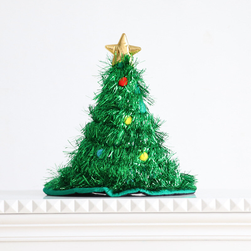 Рождественская елка светодиодная светящаяся шапка праздничное украшение Рождественские шапки детские шапки новогодние подарки рождественские товары