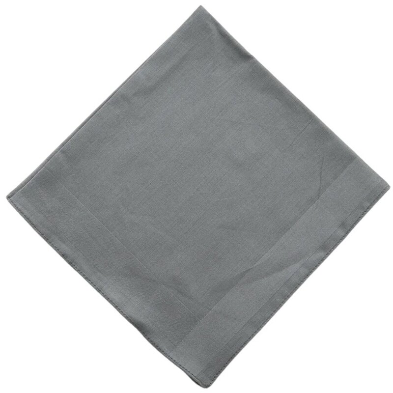 Lenço liso 40x40cm para homens, lenço bolso uso casual, macio respirável, toalha quadrada para cavalheiros, 3 peças