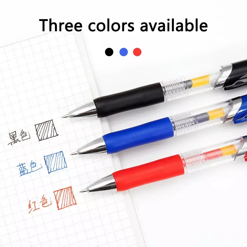 0.5mm Bullet Nib Gel Pen Set Pen Fine Line Office Accessories for Writing Korean Stationery Back To School Stationery Supplies
