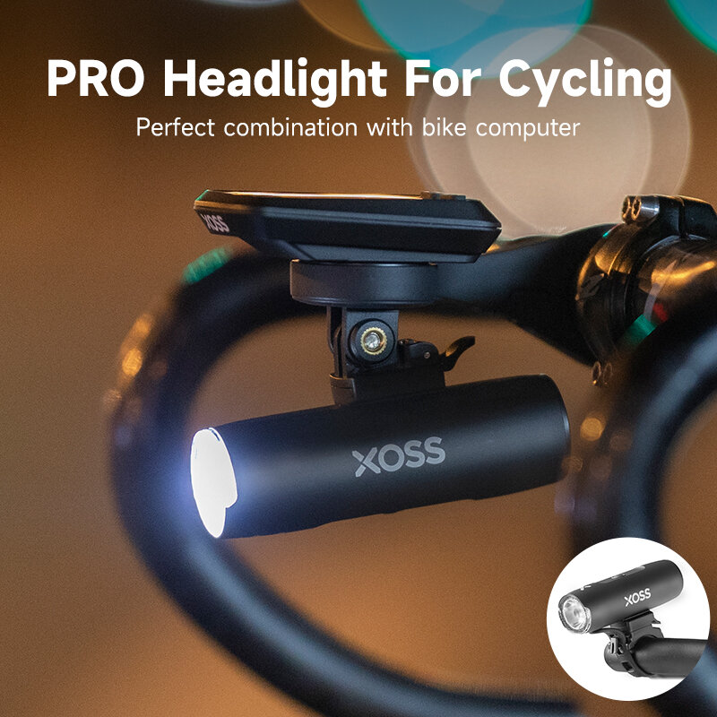 XOSS 800lm faro per bicicletta impermeabile USB ricaricabile luce anteriore per bici ciclismo faro a LED 2000mAh torcia lampada MTB