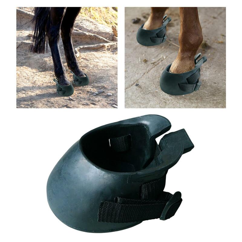 Horse Hoof Boot Equine Hoof Protector Outdoor Nonslip Protect Equine Shoe Comfortable Hoof Saver Boot for Equestrian Accessories