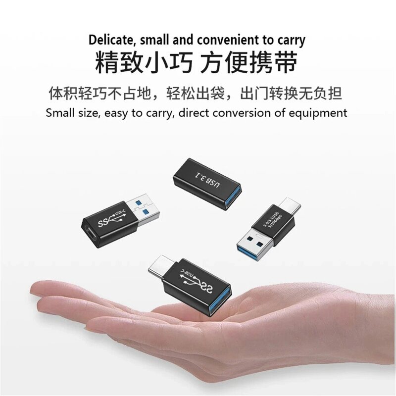 Connettore USB3.0 adattatore da USB a TYPE-C 5Gbps convertitore da maschio a femmina convertitore SSD cavo HDD Extender spina di prolunga di trasferimento