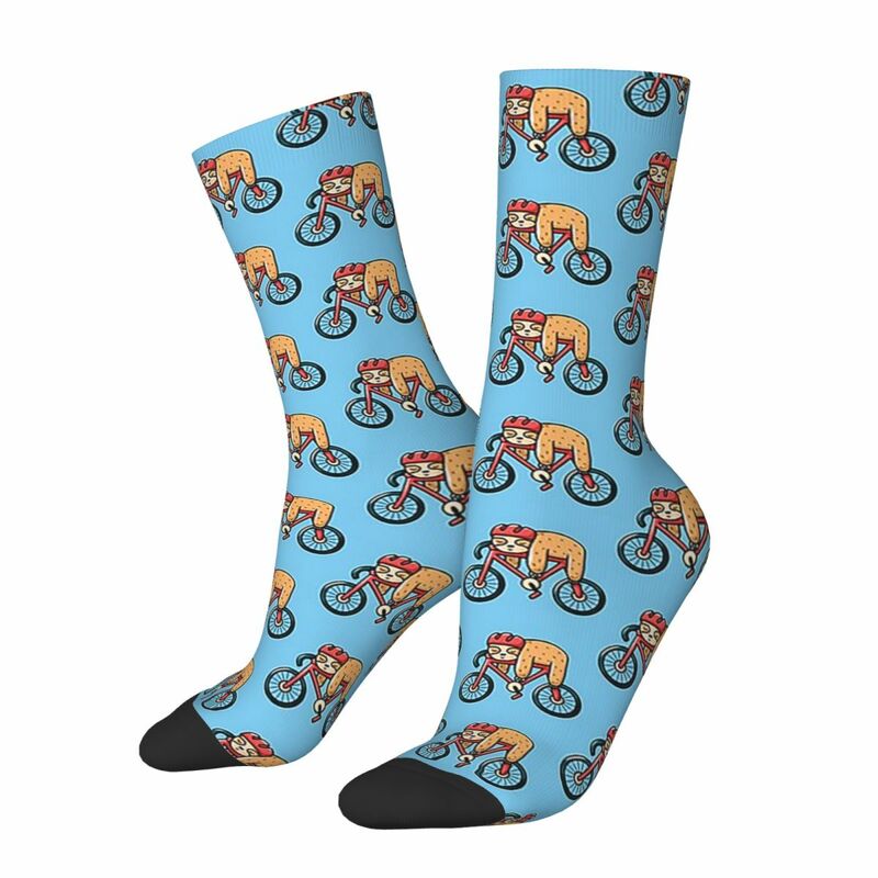 Милые баскетбольные носки в стиле хип-хоп для сна и ленивецов велосипедные носки средней длины из полиэстера нескользящие носки унисекс