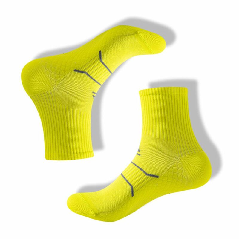 Profissional maratona de corrida de fitness meias curtas mulheres homem suor-absorvente anti-fricção respirável compressão quarto meias