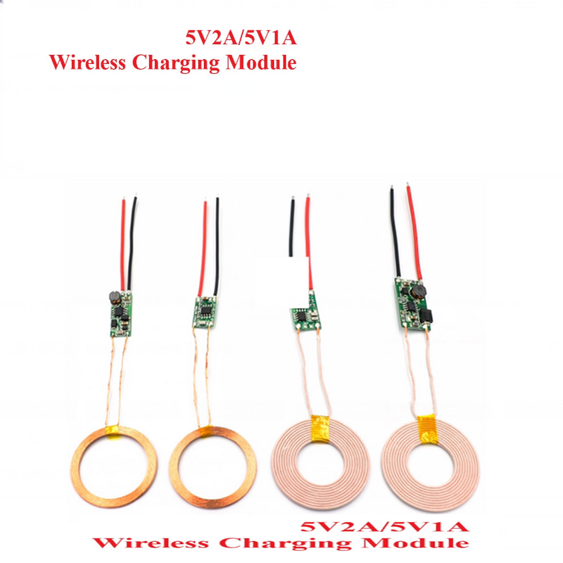 Wireless Charger Module 5v 1A 5V 2A Large Current Wireless Power Supply Module Transmitter Receiver Charging Coil Module DIY