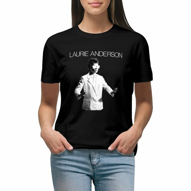Laurie Anderson T-Shirt Kawaii Kleding Shirts Graphic Tees Rock And Roll T Shirts Voor Vrouwen