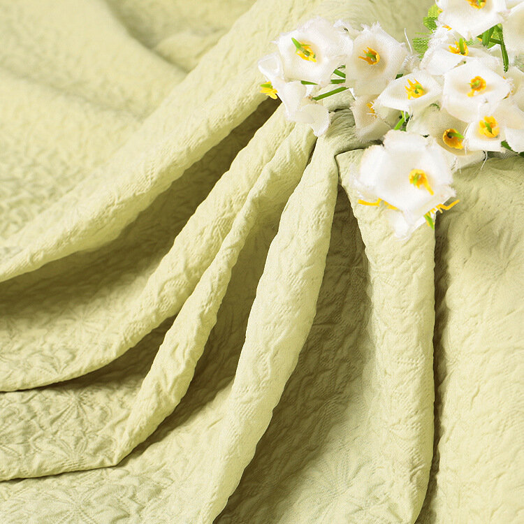 Small Chrysanthemum Texture Foam Embossed Composite Shirt Dress New Fabric Cotton Down Jacket Fabric