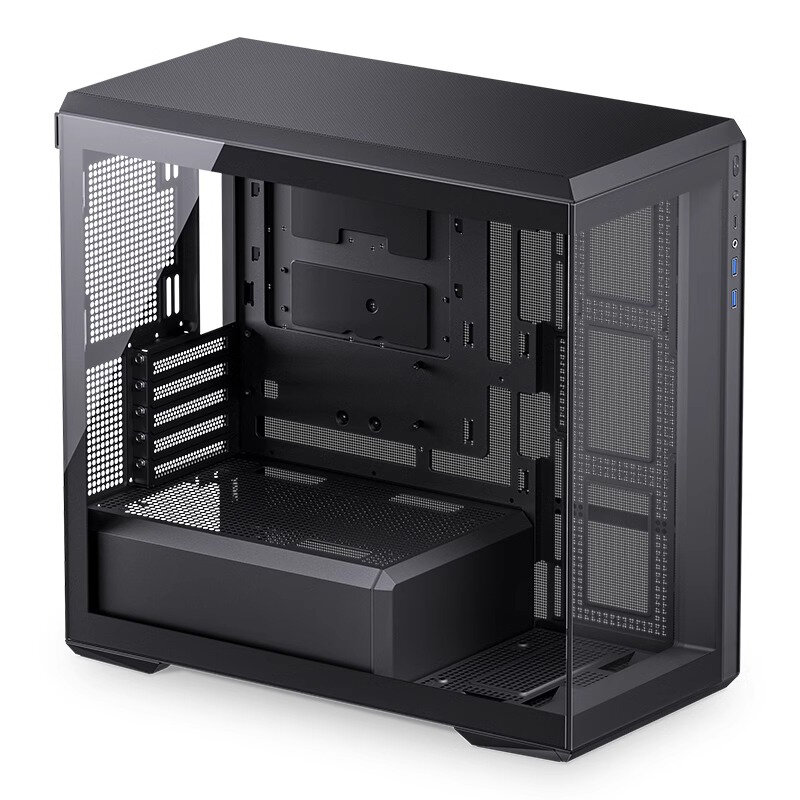 D301 M-ATX Chassis Sea View Room Straight Glass Transparent Support 360 Water-Cooled Back Plug Motherboard PC Game Case